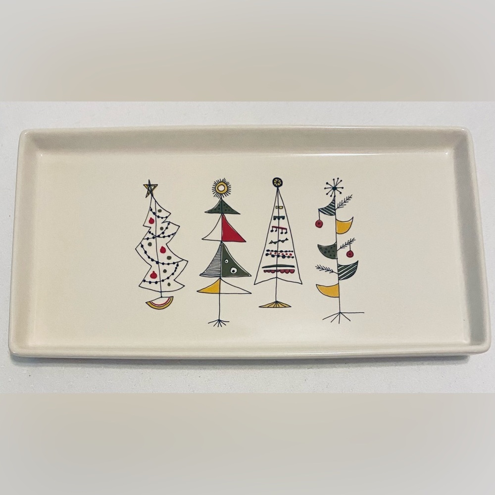 LORI SIEBERT Holiday Serving Tray. Please Note- underside.